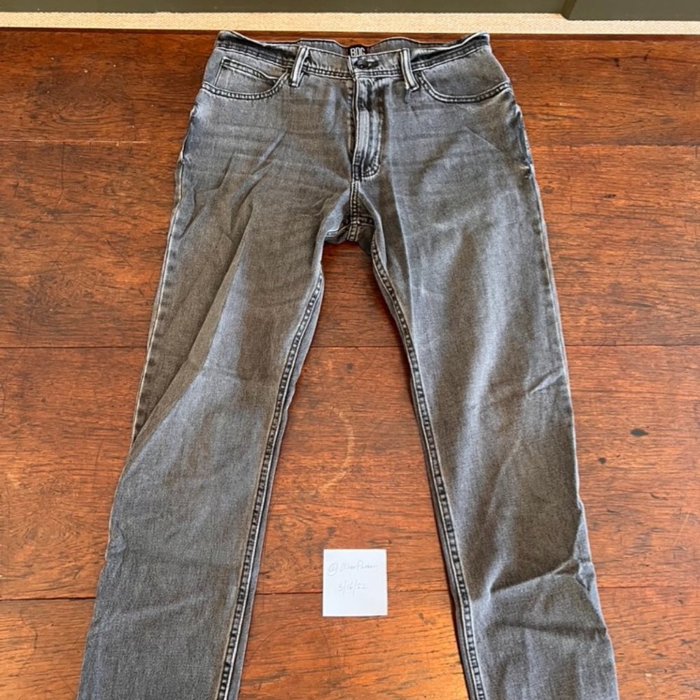 Grey Urban Outfitters BDG Mens Jeans 32x32 Slim Fit